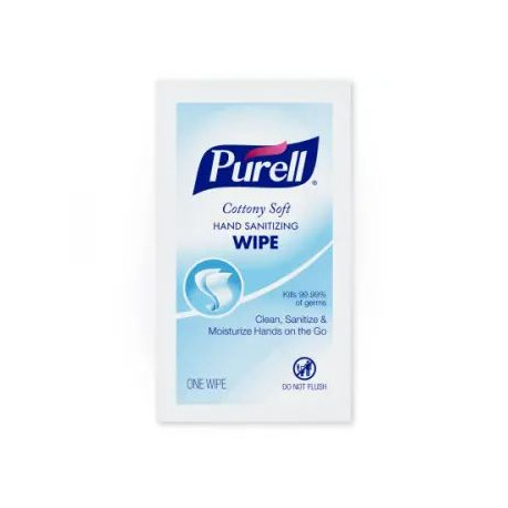 GOJO PURELL 9025-12 Cottony Soft Hand Sanitizing Wipes - 40 Individually Packed Wipes