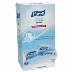 GOJO PURELL 9027-12 Cottony Soft Hand Sanitizing Wipes - 120 Count Self-Dispensing Display Box