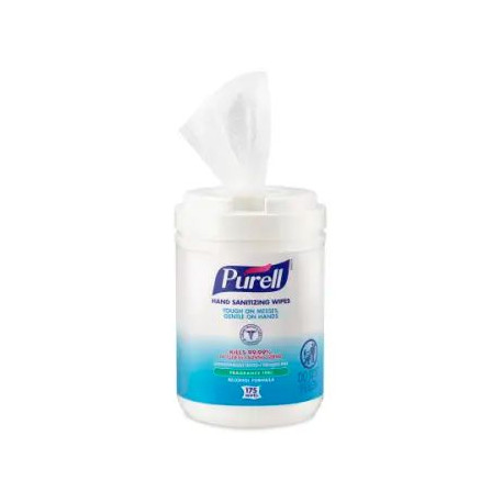 GOJO PURELL 9031-06 Hand Sanitizing Wipes - Alcohol Formula 175 Count Canister