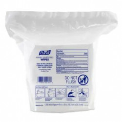 GOJO PURELL 9118-02 Hand Sanitizing Wipes - Non-Alcohol Formula 1200 Count Refill