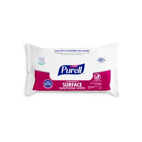 GOJO PURELL 9371-12 Foodservice Surface Disinfecting Wipes, 12 Pack