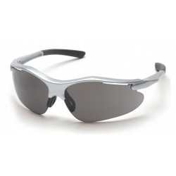 Pyramex SS3720D Fortress Safety Glasses Gray Lens w/Silver Frame