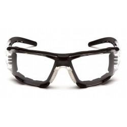 Pyramex SB10 Fyxate Safety Glasses w/Black Temples- Foam Padding