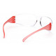 Pyramex SR4110S Intruder Clear-Hardcoated Lens w/Red Temples