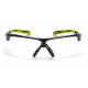 Pyramex SGR4910ST Onix Clear H2X Anti-Fog Lens w/Black/Hi-Vis Green Frame