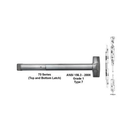 Detex ADVANTEX 70 Series Concealed Vertical Rod Exit Device ( For Wood Door )