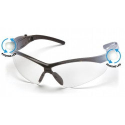 Pyramex SB6310S PMXTREME Safety Glasses w/Black Frame & Pivoting LED Temples