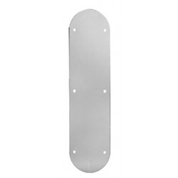 Rockwood 70REA Round Ends-3" x 12" Push Plate
