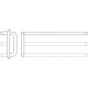 Rockwood RM351 Straight Push Pull Sets-1-1/4" Diameter