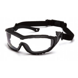 Pyramex SB103 V3T Safety Glasses w/Black Temples/Strap