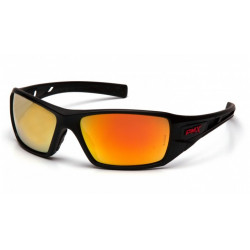 Pyramex SBRF10445D Velar Ice Orange Mirror Lens w/Black & Red Frame