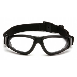 Pyramex GB40 XSG Safety Glasses w/Black Strap/Temples