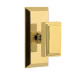 Grandeur Fifth Avenue Short Plate w/ Carre Brass Knob