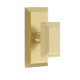Grandeur Fifth Avenue Short Plate w/ Carre Brass Knob