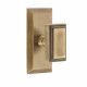 Grandeur Fifth Avenue Short Plate w/ Carre Brass Knob