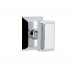 Grandeur Fifth Avenue Square Rossette w/ Carre Brass Knob