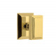 Grandeur Fifth Avenue Square Rossette w/ Carre Brass Knob