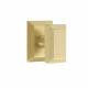 Grandeur Fifth Avenue Square Rossette w/ Carre Brass Knob