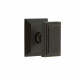 Grandeur Fifth Avenue Square Rossette w/ Carre Brass Knob