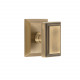 Grandeur Fifth Avenue Square Rossette w/ Carre Brass Knob