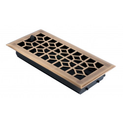 Brass Accents A03-R24 Classic Floor Register With Damper