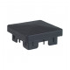 Locinox TCO-STD Square Post Cap For Square Profiles, Black