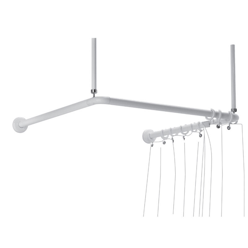 Ponte Giulio G40JRS22 UShaped Shower Curtain Rod