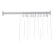 Ponte Giulio G02JRS0 Straight Shower Curtain Rod