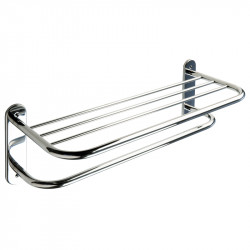 Ponte Giulio F47APS04C1 Large Towel Bar with Shelf, Stainless Steel