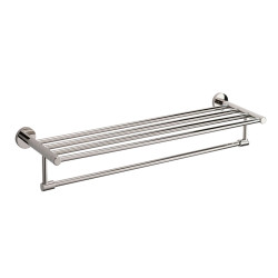 Ponte Giulio F47APS01 Towel Bar with Top Shelf, Stainless Steel