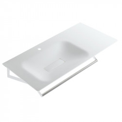 Ponte Giulio B46CML23W3 Hug Acrylic Stone Large 48" Washbasin Sink