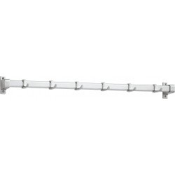 Peter Pepper 2148AL Hat & Coat Hook Bar with 6 Hooks