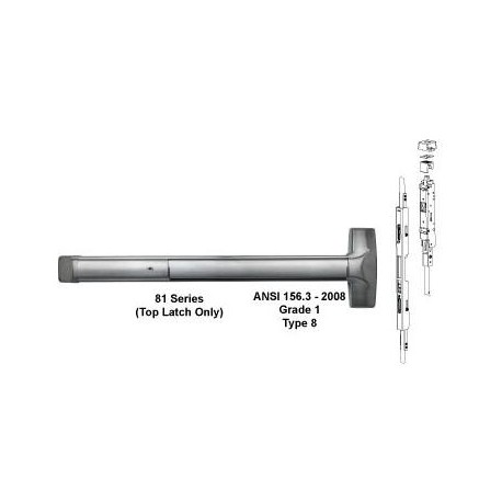 Detex ADVANTEX 81 Series Concealed Vertical Rod Exit Device ( For Hollow Metal  Door )