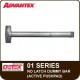 Detex ADVANTEX 01/04 Series No Latch Dummy Bar (Active Pushpad)