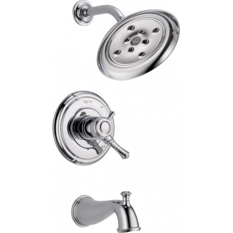 Delta T17497 DELTA-T17497-PN MultiChoice® 17 Series Tub and Shower Trim Cassidy™