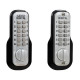 Lockey M210-DC-EZ Mechanical Keyless Deadbolt with EZ Mounting Plate, Double Sided Combination