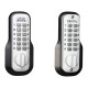 Lockey M210-DC-EZ Mechanical Keyless Deadbolt with EZ Mounting Plate, Double Sided Combination