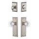 Grandeur Fifth Avenue Plate w/ Bordeaux Crystal Knob & Matching Deadbolt