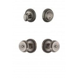 Grandeur Newport Rosette w/ Bouton Knob & Matching Deadbolt