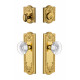 Grandeur Parthenon Plate w/ Bordeaux Crystal Knob & Matching Deadbolt