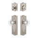 Grandeur Parthenon Plate w/ Bordeaux Crystal Knob & Matching Deadbolt