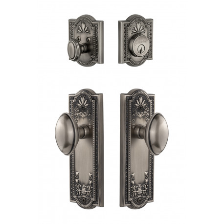 Grandeur Parthenon Plate w/ Eden Prairie Knob & Matching Deadbolt