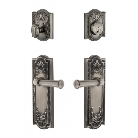 Grandeur Parthenon Plate w/ Georgetown Lever & Matching Deadbolt