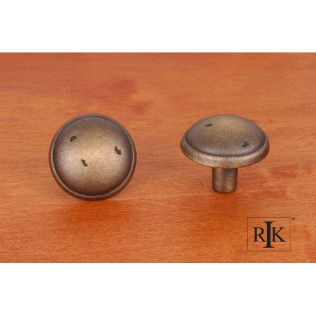 RKI CK CK 711DC 711 Distressed Mushroom Knob with Ring Edge