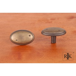 RKI CK 712 Distressed Oval Knob with Ring Edge