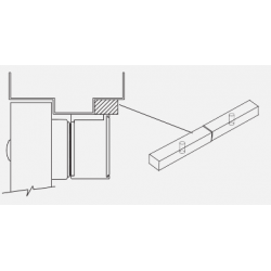 Schlage 490F Filler Plate For M490 Maglock & M490DE Delayed Egress Maglock