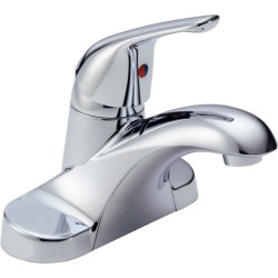 Delta B501LF Single Handle Lavatory Faucet Less Pop-up in Chrome Foundations®