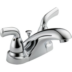 Delta B2510LF-PPU Two Handle Centerset Lavatory Faucet in Chrome Foundations®