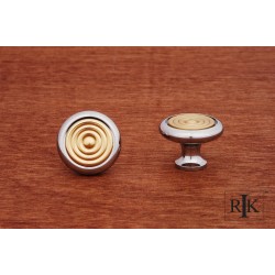 RKI CK 4248 Knob with Riveted Brass Circular Insert