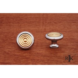 RKI CK 4248 Knob with Riveted Brass Circular Insert
